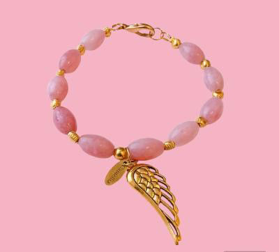 Camellia Bracelet - Pink Morganite