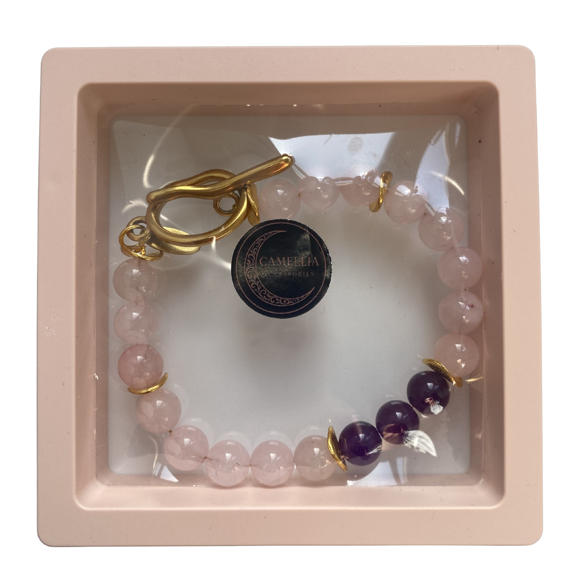 Camellia Bracelet - Rose Quartz & Amethyst